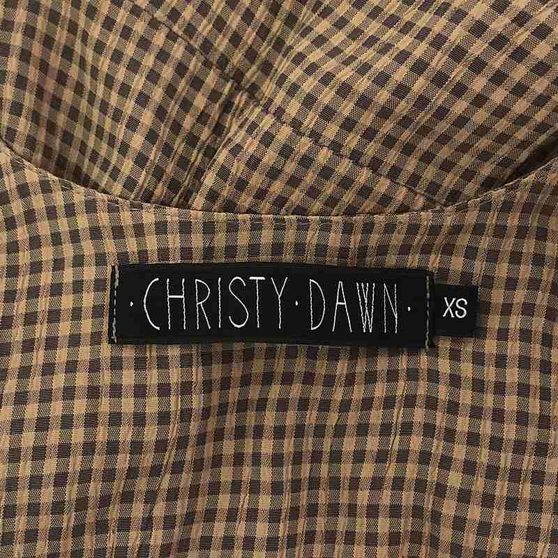 CHRISTY DAWN / クリスティダウン チェック ラップ ロングワンピース