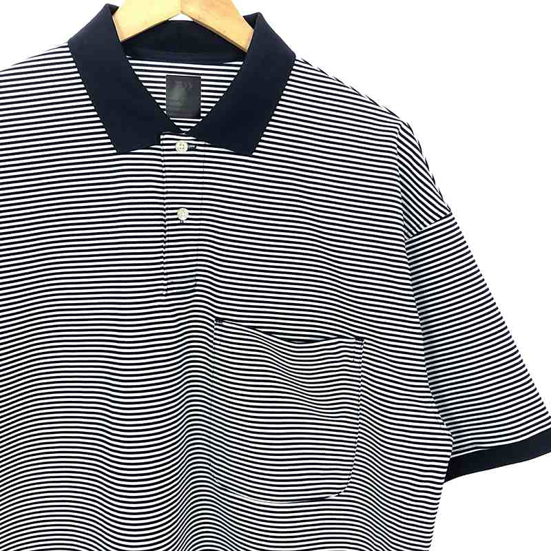 DAIWA PIER39 / ダイワピアサーティンナイン TECH POLO SHIRT S/S ボーダー オーバーサイズ テック ポロシャツ