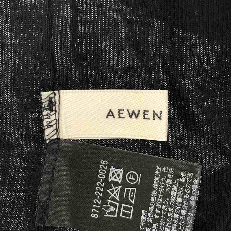 AEWEN MATOPH / イウエンマトフ コットンテレコ ステッチ カットソー