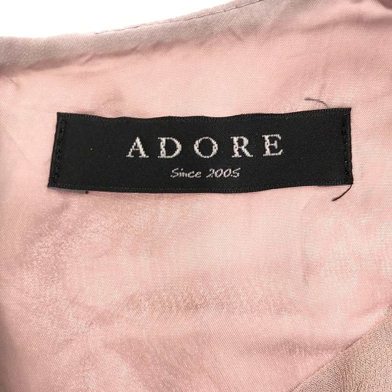 ADORE / アドーア シルク Aライン ノースリーブワンピース