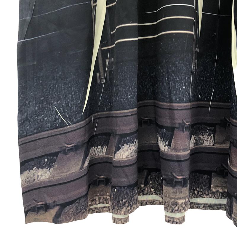 NON TOKYO / ノントーキョー DIRECT PRINT RIB ONE-PIECE / プリント ギャザー リブ ワンピース