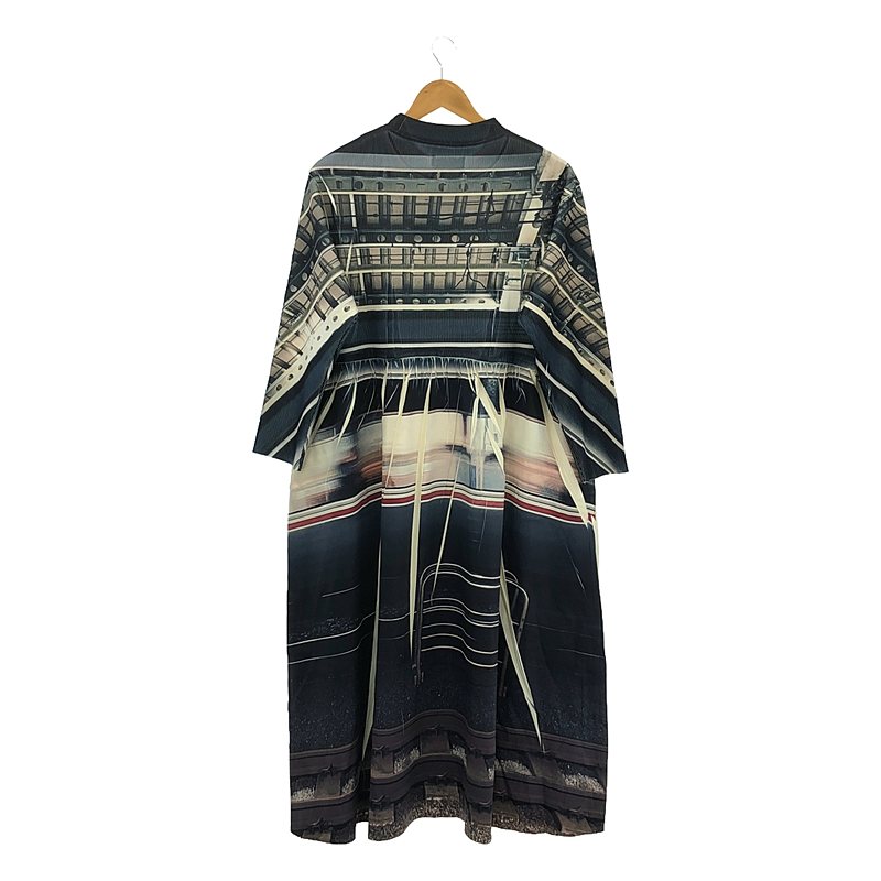 NON TOKYO / ノントーキョー DIRECT PRINT RIB ONE-PIECE / プリント ギャザー リブ ワンピース