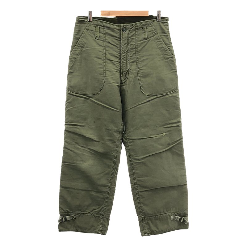70s U.S.NAVY アメリカ軍 TROUSERS COLD WEATHER PERMEABLE A-2 裏ボア デッキパンツ