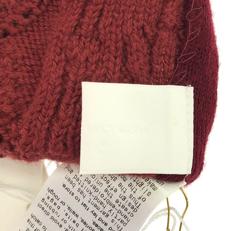 Mame Kurogouchi / マメクロゴウチ Hand Knitted Floral Motif Vest / フラワー ニット ベスト