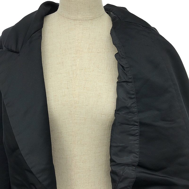 COMME des GARCONS / コムデギャルソン ポリエステル 縮絨 変形 シングルブレスト ジャケット / 総裏地