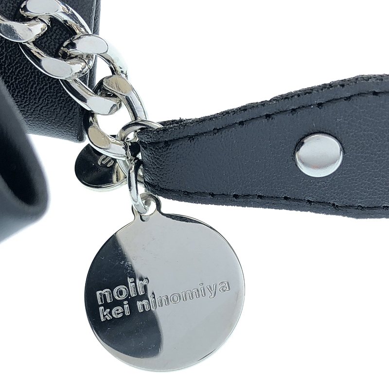 noir kei ninomiya / ノワールケイニノミヤ Multi Bow Tie Necklace / レザー リボン装飾 ストラップ チョーカー ネックレス