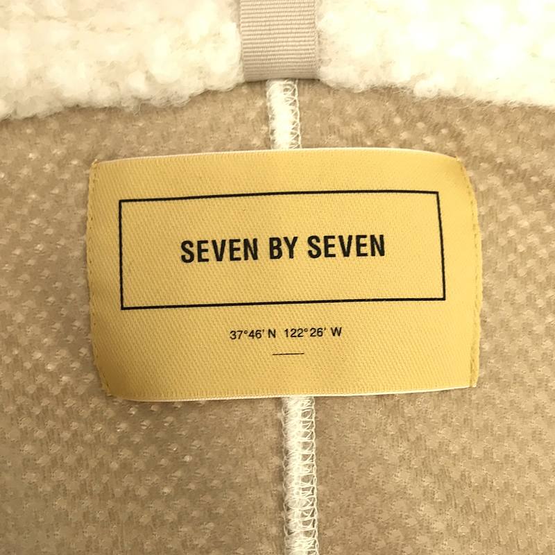 SEVEN BY SEVEN / セブン バイ セブン FULL ZIP KNIT BLOUSON / フルジップニットブルゾン / ボア ジャケット
