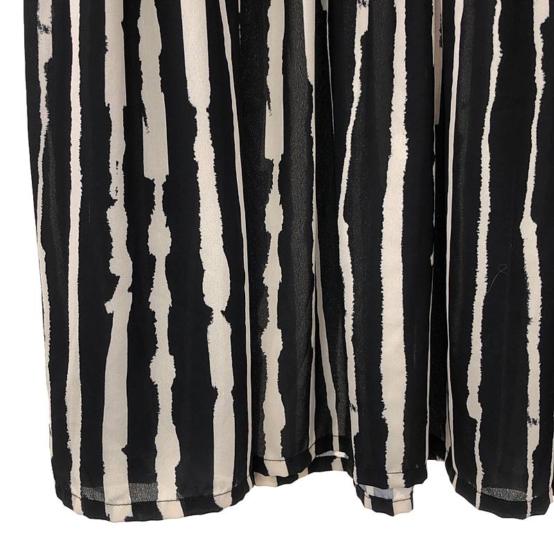 Spick and Span / スピックアンドスパン 【 JUST FEMALE / ジャストフィーメール 】 総柄 バンドカラー ギャザー ドレス ワンピース