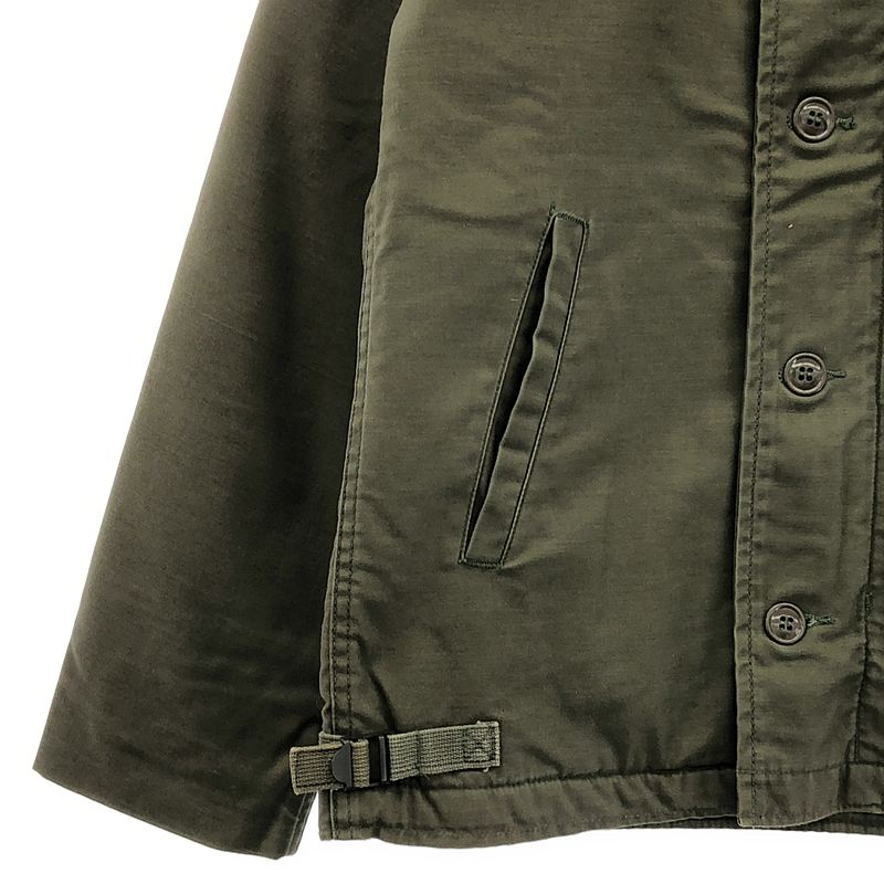 VINTAGE / ヴィンテージ古着 80s U.S.NAVY アメリカ軍 JACKET COLD WEATHER PERMEABLE A-2 裏ボア デッキジャケット
