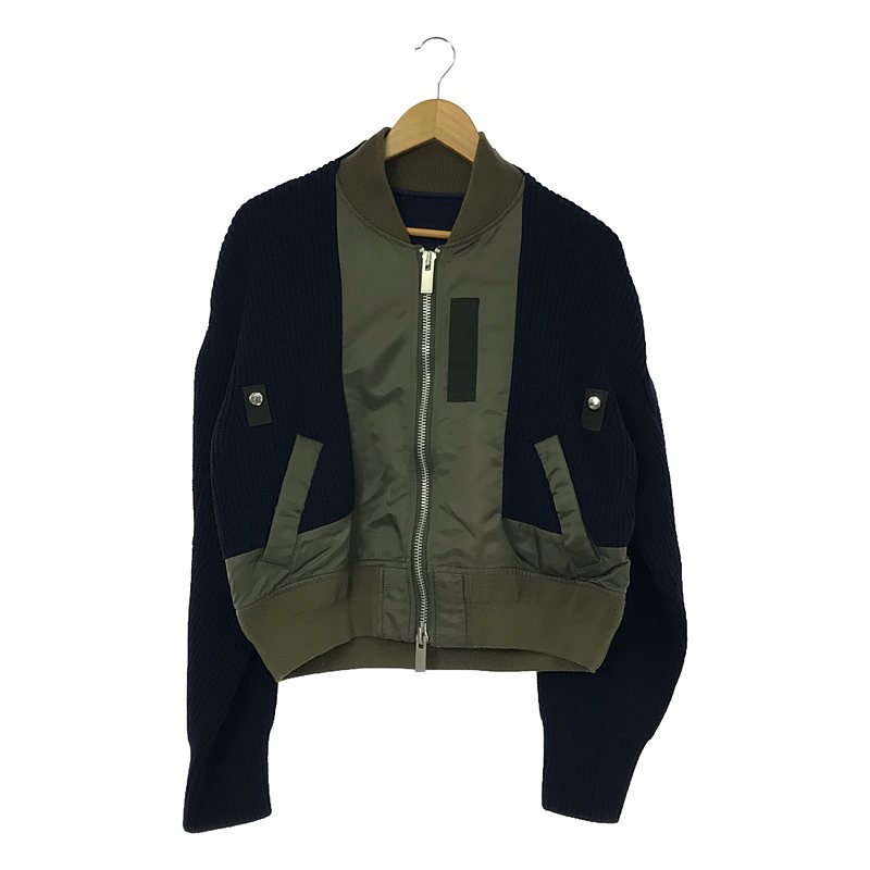 名作 sacai 出しゃばり サカイ ドッキング ボア ブルゾン 異素材 名作 sacai 出しゃばり サカイ ドッキング ボア ブルゾン 異素材