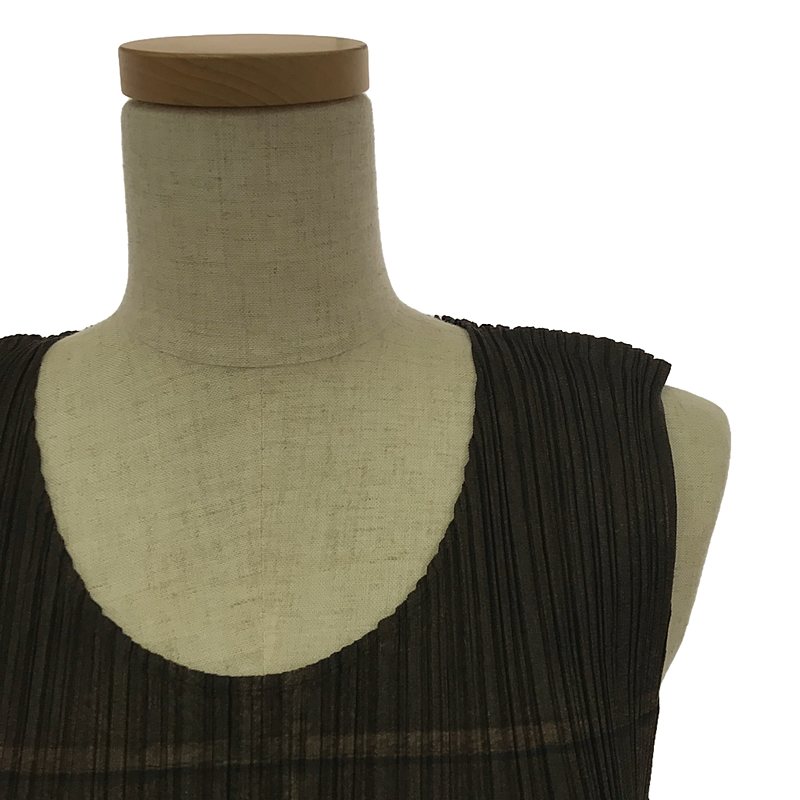 PLEATS PLEASE ISSEY MIYAKE / プリーツプリーズイッセイミヤケ カウガール プリント ノースリーブワンピース