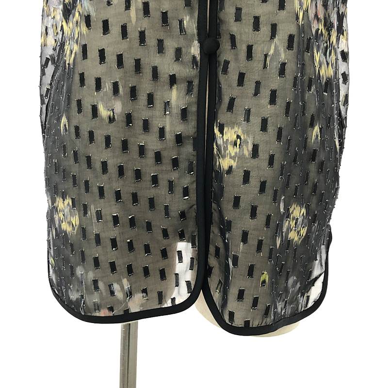 Mame Kurogouchi / マメクロゴウチ Flower Print Shirt / フラワー シアー シャツ ブラウス