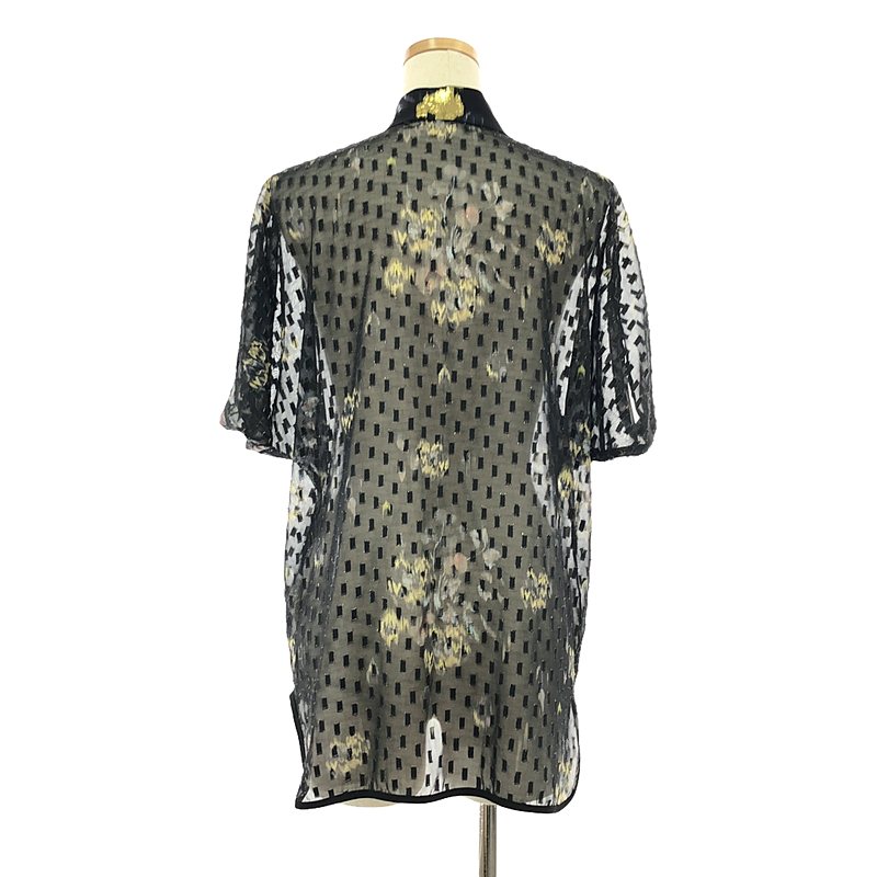 Mame Kurogouchi / マメクロゴウチ Flower Print Shirt / フラワー シアー シャツ ブラウス