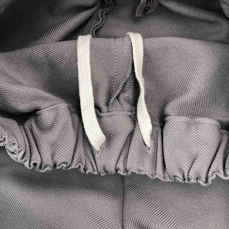 COMME des GARCONS / コムデギャルソン ポリエステル 製品加工 変形 立体 ドローストリング ボリューム ワイドパンツ