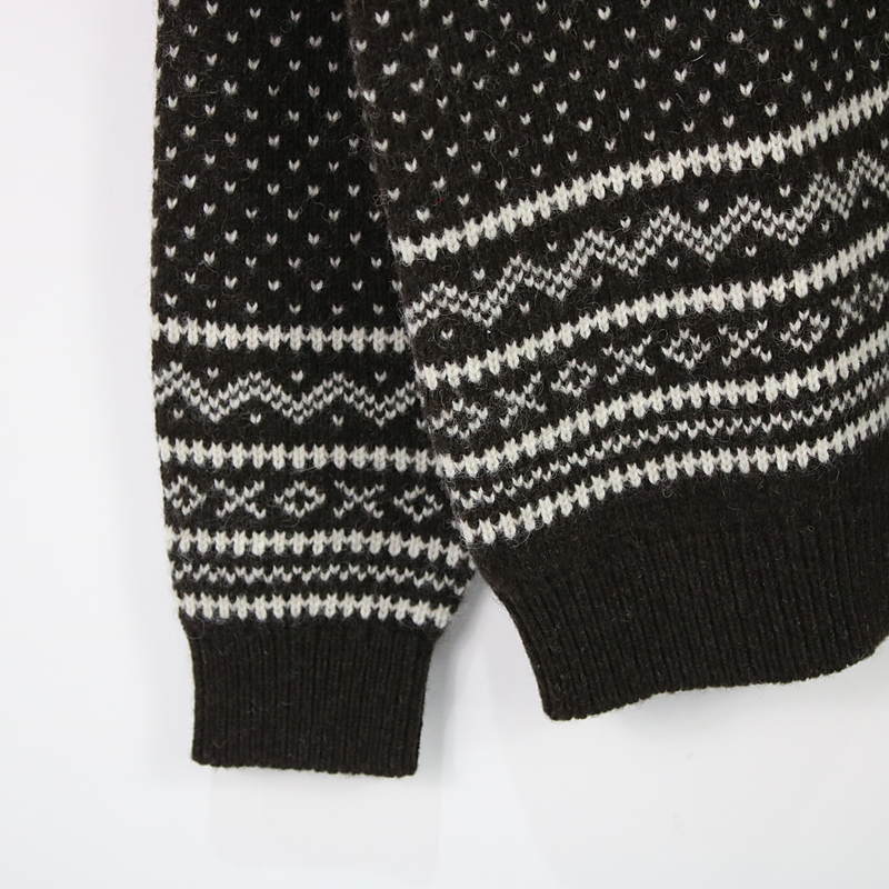 Snowy Patterned Sweater カシミヤ混スノージャガードニットKaptain Sunshine / キャプテンサンシャイン