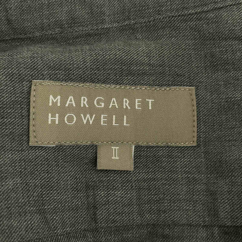 コットン バンドカラー シャツMARGARET HOWELL / マーガレットハウエル