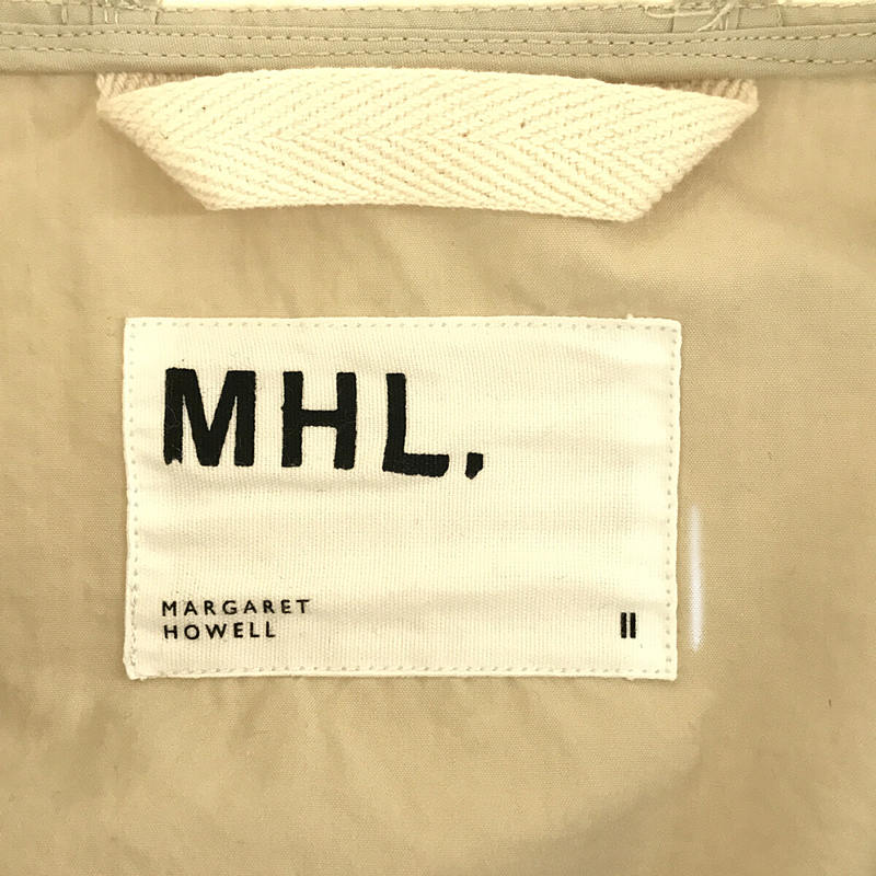 MHL. / エムエイチエル マーガレットハウエル PROOFED COTTON POPLIN スモック パーカー ブルゾン ジャケット