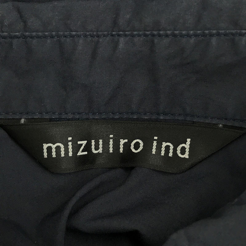 mizuiroind / ミズイロインド コットンポプリン ロングシャツ