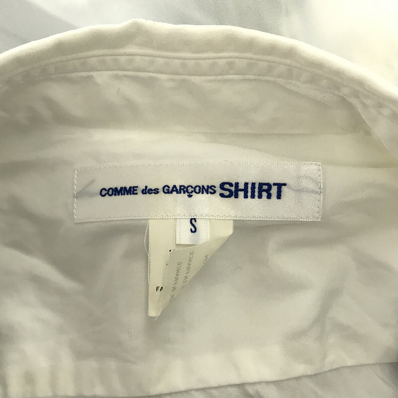 COMME des GARCONS SHIRT / コムデギャルソンシャツ コットン チェック カット加工 レギュラーカラー シャツ
