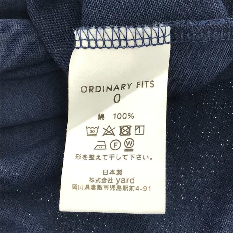 Ordinary fits / オーディナリーフィッツ BIG TEE/フレアライン ビッグ半袖Tシャツ