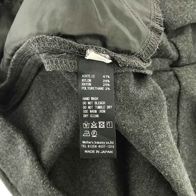 mizuiroind / ミズイロインド ジャージー センタープレス ストレートパンツ