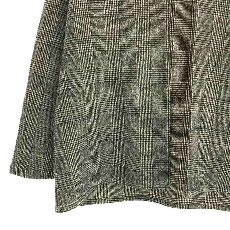 Glen check cardigan グレンチェック コットンウール カーディガンevam eva / エヴァムエヴァ