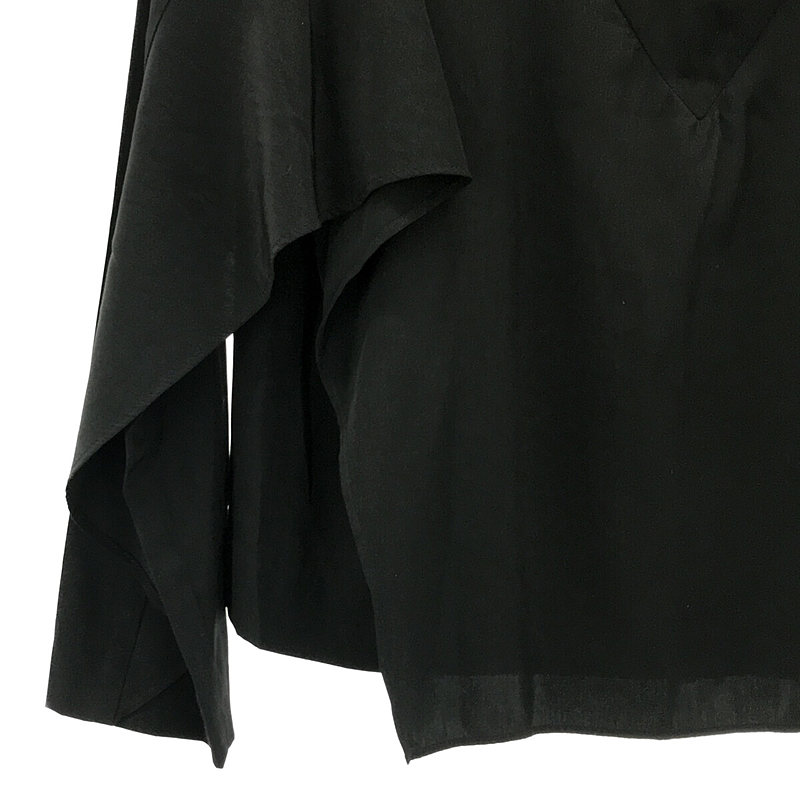 AKIRANAKA / アキラナカ ポリ キュプラ レイヤードブラウス シャツ