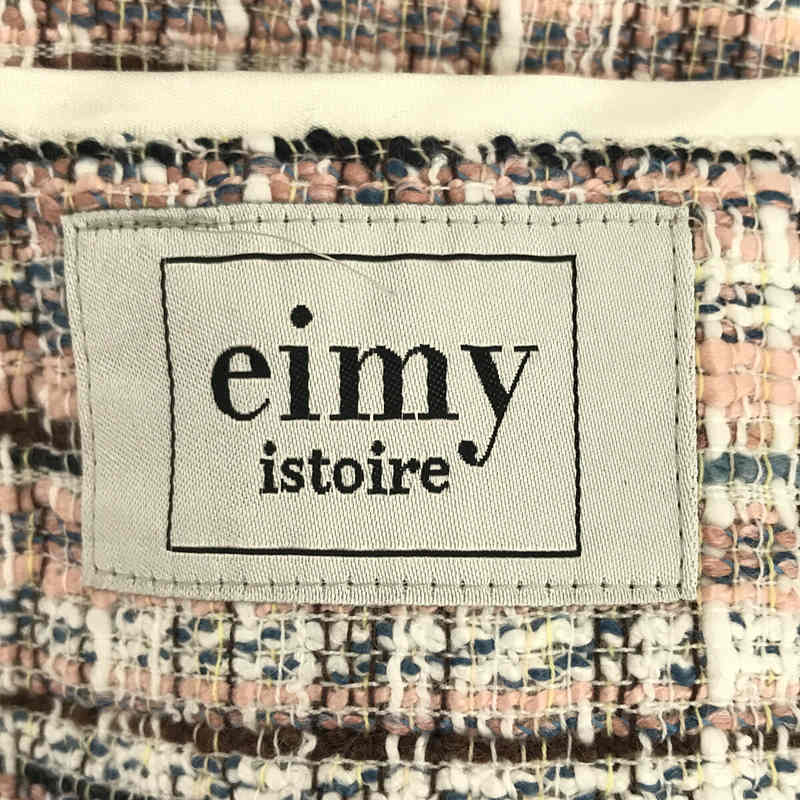 eimy istoire / エイミーイストワール ロゴ パール EM pearl ツイードワンピース