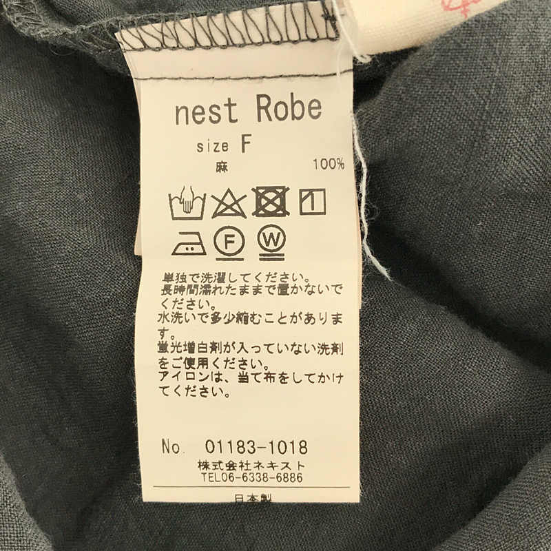 nest robe / ネストローブ リネン100% シャツ ロングワンピース