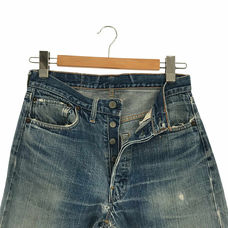 LEVI'S / リーバイス VINTAGE ヴィンテージ 66前期 5P 刻印16 縦落ち パッチ有 シングルステッチ 赤耳 セルビッチ デニムパンツ