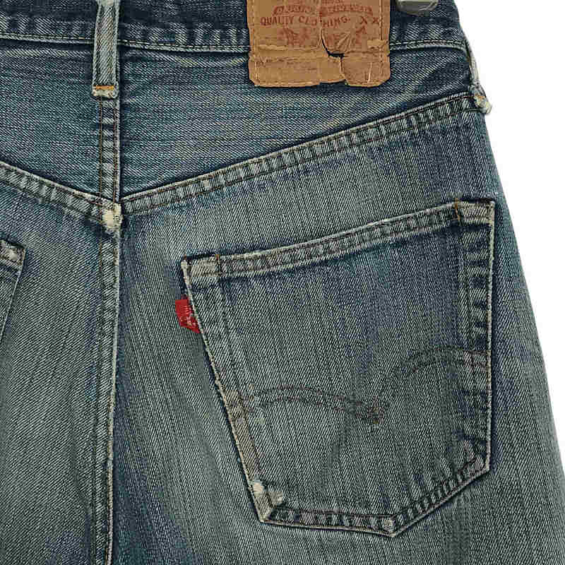 LEVI'S / リーバイス VINTAGE ヴィンテージ 66前期 5P 刻印16 縦落ち パッチ有 シングルステッチ 赤耳 セルビッチ デニムパンツ