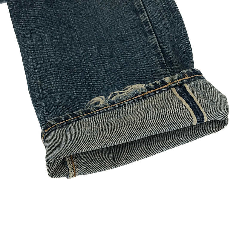 LEVI'S / リーバイス VINTAGE ヴィンテージ 66前期 5P 刻印16 縦落ち パッチ有 シングルステッチ 赤耳 セルビッチ デニムパンツ