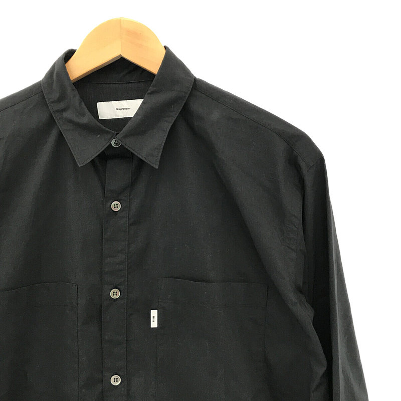 Graphpaper / グラフペーパー STRETCH TYPEWRITER L/S BOX SHIRT ストレッチ タイプライター クロス ボックス シャツ