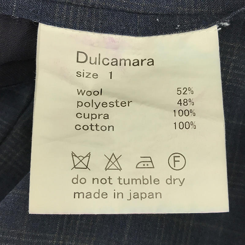 Dulcamara / ドゥルカマラ よそいき タック入り チェック スラックス パンツ