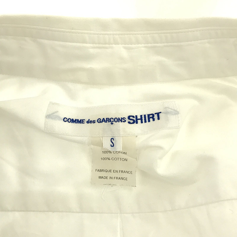 COMME des GARCONS SHIRT / コムデギャルソンシャツ コットン ギンガムチェック 小紋 切替 レギュラーカラー シャツ