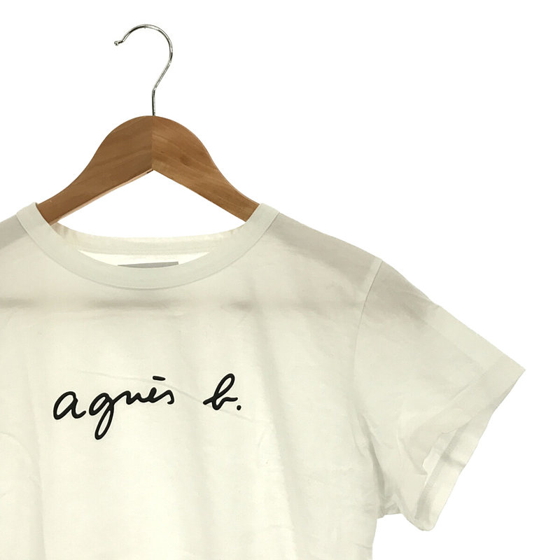 Agnes b. / アニエスベー コットン クルーネック フロントロゴ Tシャツ カットソー