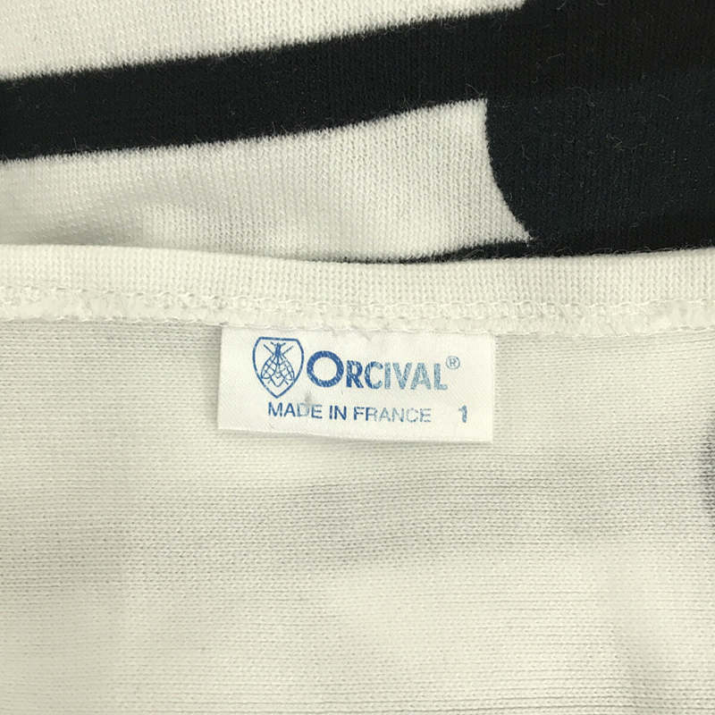 ORCIVAL / オーチバル コットン ボーダー ドット バスクシャツ カットソー