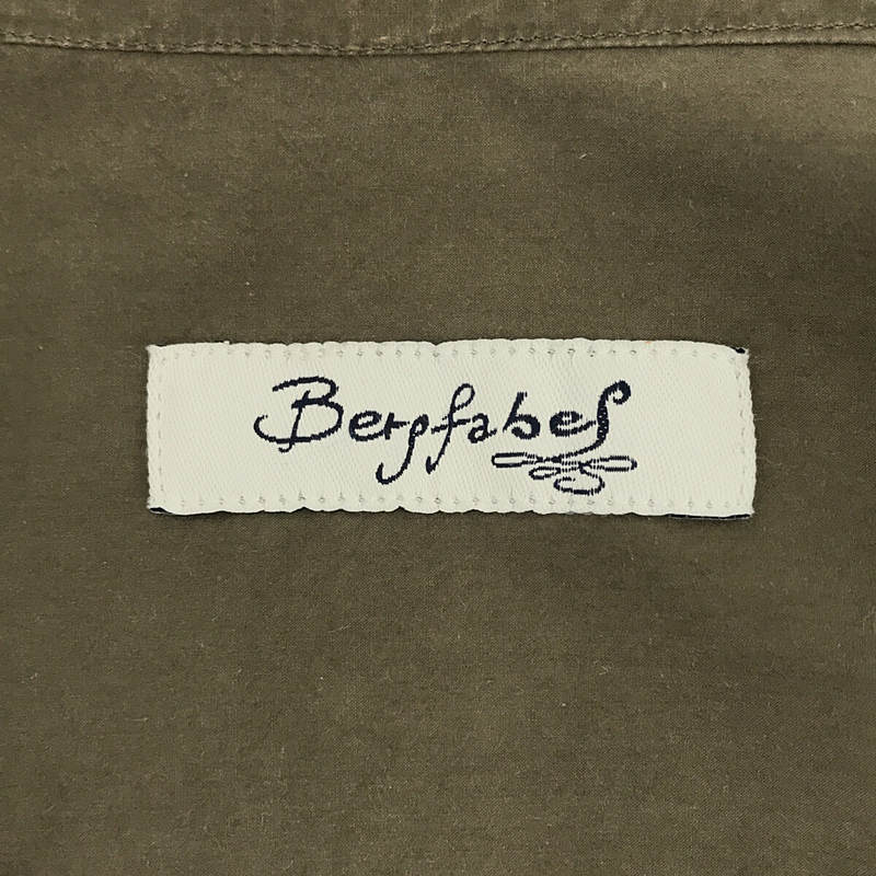 Bergfabel / バーグファベル レギュラーカラー コットン ロング シャツ