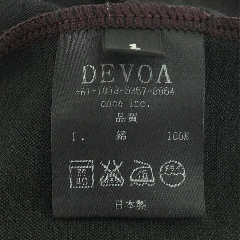 DEVOA / デヴォア Short Sleeve S/Z Twist Cotton Tシャツ B