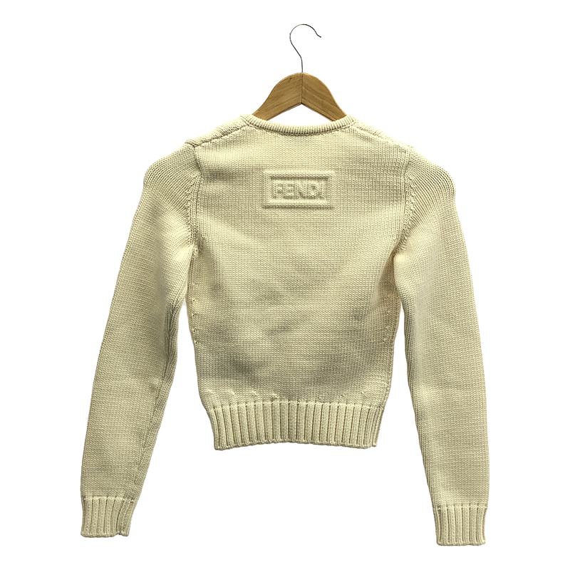 FENDI / フェンディ コットン フェイクポケット Vネック ニット