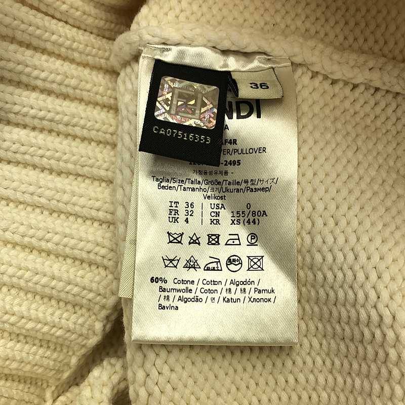 FENDI / フェンディ コットン フェイクポケット Vネック ニット