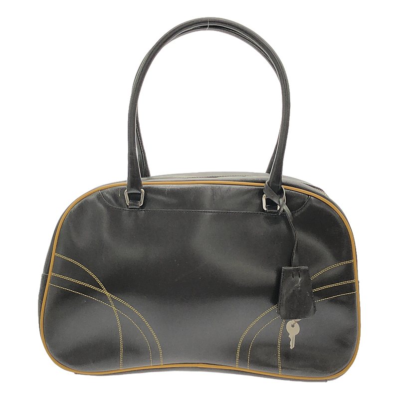 PRADA / プラダ ステッチワーク レザーボストンバッグ