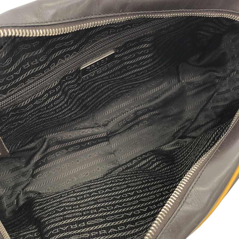 PRADA / プラダ ステッチワーク レザーボストンバッグ