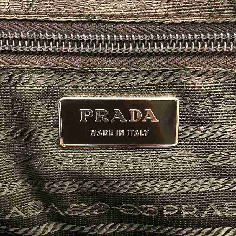 PRADA / プラダ ステッチワーク レザーボストンバッグ