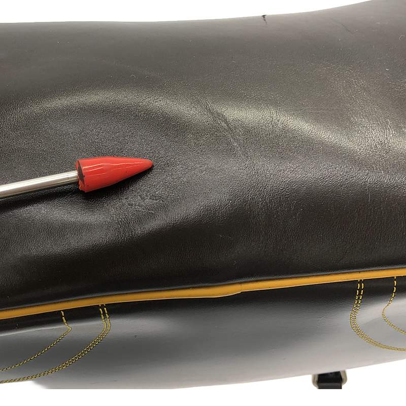 PRADA / プラダ ステッチワーク レザーボストンバッグ