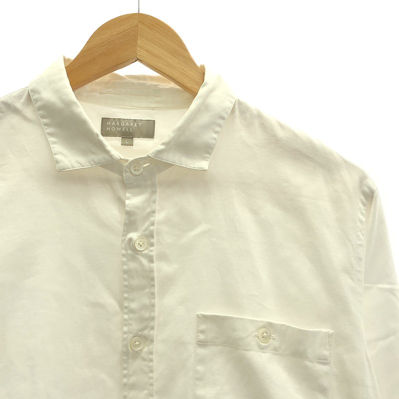 MARGARET HOWELL / マーガレットハウエル コットン リネン レギュラーカラー シャツ