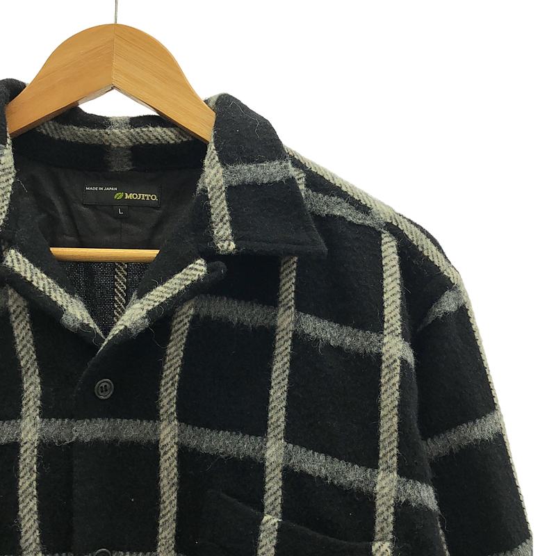 MOJITO / モヒート ABSINTH SHIRT ウール チェック アブサンシャツ