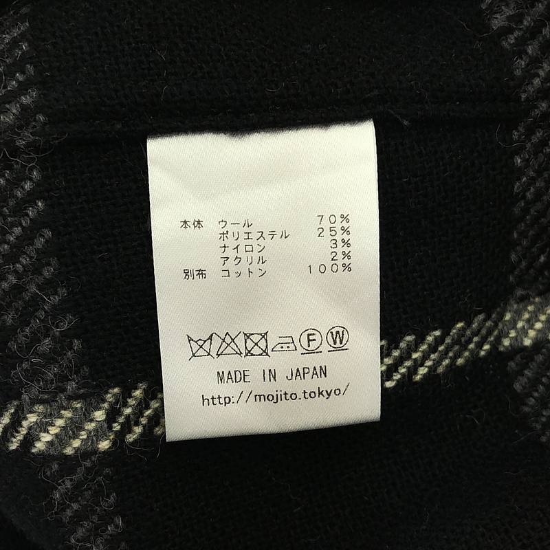 MOJITO / モヒート ABSINTH SHIRT ウール チェック アブサンシャツ