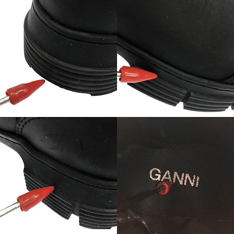 Ganni / ガニー FLAT ANKLE BOOTS サイドゴアブーツ