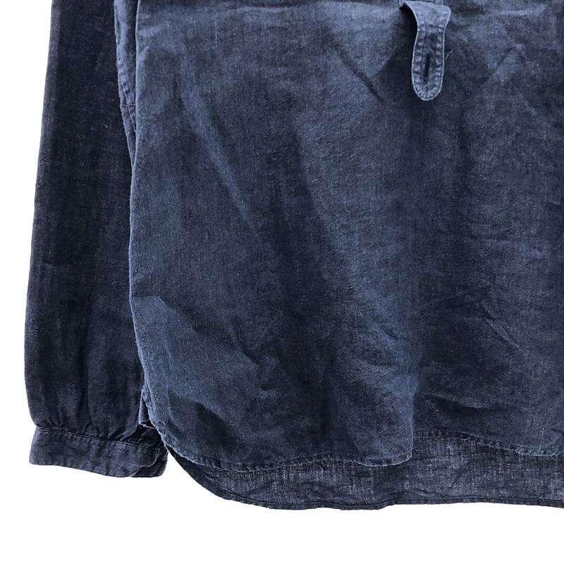 MARGARET HOWELL / マーガレットハウエル リネン バンドカラー プルオーバーシャツ